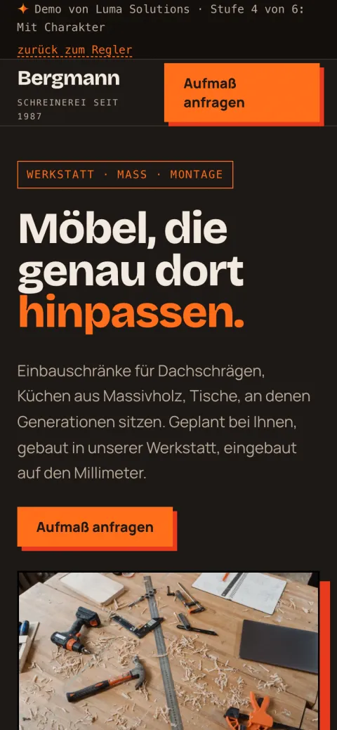 Dieselbe Demo am Handy